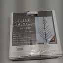 Lighted Christmas Wall Tree - Indoor/Outdoor LED 3 Foot High - Multi-Colored Lights - Battery Operated with Timer