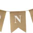 Rustic ONE Banner for 1st Birthday  Burlap High Chair Sign, Pre-Assembled Party Decoration for Baby Boy or Girl by WH SIGNATURE