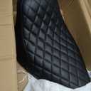Motorcycle Front Driver Leather Cushion Pillion Seat Solo Seat Fit For Harley Heritage Softail Classic FLSTC Softail Deluxe FLSTN 2006-2017 (Black Stitching)