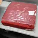 SINOSSO Memory Foam Chair Cushion for Folding Chair 1 Pcs, Thickened 2" Square Kitchen Chair Pad with Ties, Indoor Non-Slip Dining Chair Seat Cushion (1 Piece, Red)