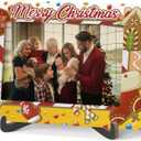 2 x Merry Christmas Picture Frame, Winter Holiday Decorations Holiday Gifts,Gingerbread Men Theme Photo Frame Signs, Wooden Tabletop Photo Frame With Stand, Christmas Frame Gifts for Family Friends-C06