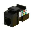 Leviton 41106-RE6 6P6C Voice Grade QuickPort Connector, Black