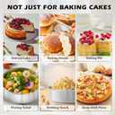 8 Inch Cake Pan - 3PCS Stainless Steel Round Layer Cake Baking Pans with 100 PCS Parchment Paper, Round Bakeware for Party Birthday Wedding, Mirror Finish & Dishwasher Safe