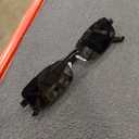 VANLINKER Retro Rectangle Polarized Sunglasses for Women Men Small 90s Vintage Trendy Slim Narrow Rectangular Frame VL9684 (Black/Grey)