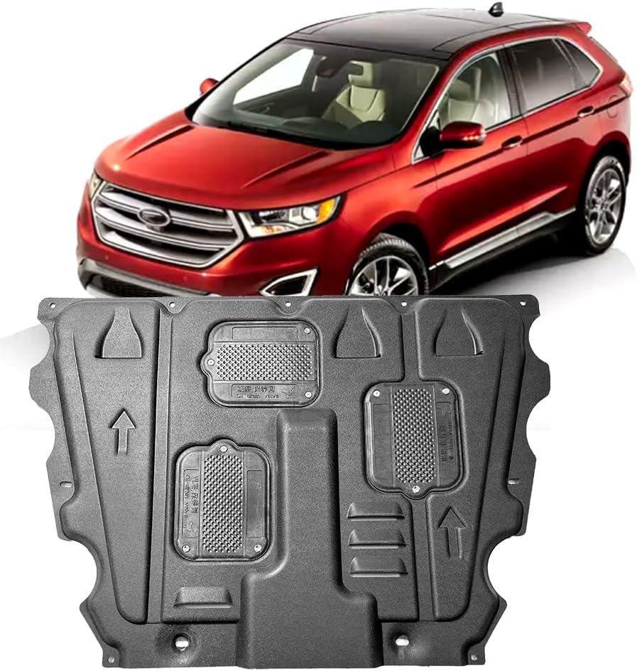 Mud Flaps Engine Guards for Ford Edge 2015 2016 2017 2018 2019 2020 2021 2022 Front Engine Splash Shield Guards Suitable for Edge Under Engine Cover Directly Replace Original One Black