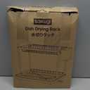 Sakugi 2-Tier Dish Drying Rack - Stainless Steel Dish Rack with Cutlery & Utensil Holders for Kitchen Counter, Sink Organization and Storage for Small Family, 15" W x 11.4" L x 15" H, Black