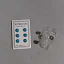 ZLMCUJE 6 Pcs 10mm/0.39" Mini No Sew Buttons Anti-Exposure Fixed Brooches Fasteners Pins Detachable Reusable,for Many Styles of Clothes, Blue