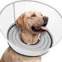 Raised Dog Cone Collar Alternative After Surgery, Soft Dog Cone for Small Medium Large Breeds to Stop Licking, Pet Neck Donut Collar After Surgery