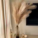 43" / 3.6 ft Pampas Grass Tall 4 Pcs - Artificial Large Pampas Grass Decor for Floor Vase, Room Decor, Home Decor, Boho Decor (Coffee & Cream)