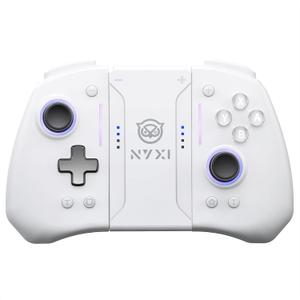 NYXI Hyperion Pro Wireless Controller for Switch/Switch 2/OLED, Switch Pro Controller with Hall Effect Joystick, Programmable, 6-Axis Gyro, Turbo & Vibration (White)
