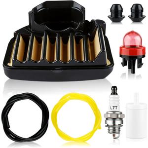 455 Air Filter Fuel Line for Husqvarna 455E 460 461 Rancher Chainsaw, Parts with Primer Bulb Fuel Filter Spark Plug Tune Up Kit, Replace for 537255701 537255702