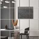 Delma Home Gym Mirror Tiles, 14'' x 12'' Glass Frameless Mirror (16 PCS), Large Wall Mirror for Home Gym, Bedroom, Door, Bathroom