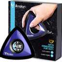 Analan Mini Pet Hair Remover, Triangle Design for Car Interior, Auto Detailing, Carpet, Couch, Furniture, Multi-Color (Sapphire Blue)