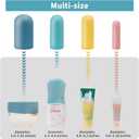 TRANOMOS Silicone Bottle Covers Travel Essentials for Women Men, Beach Vacation Essentials, Travel Size Toiletries Accessories, Cruise Ship Essentials 2026, Must Haves, Leak Proofing