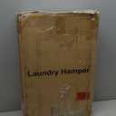 Handwoven Rattan Cat Litter Box Enclosure Furniture - Hidden Cabinet with Odor-Control Mat, Anti-Spill Fence & Secure S-Hooks for Living Room/Bedroom, 18.2"x18.2"x24.5" (Brown)