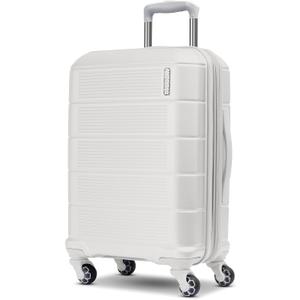 American Tourister Stratum 2.0 Expandable Hardside Luggage with Spinner Wheels, Carry-On, White (20-Inch Carry-On)