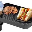 Car Seat Tray for Kids Car Seat Tray with Expandable Base for Snacks, Toys, Books, Entertainment Kids Travel Essentials Fits Most Cup Holders (1)