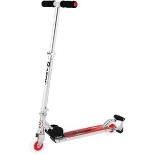 Razor Spark Ultra Kick Scooter for Kids Ages 8+ - Spark Bar, Ultra Bright LED Wheels, Rear-Fender Brake, Adjustable Handlebars, for Riders up to 143 lbs
