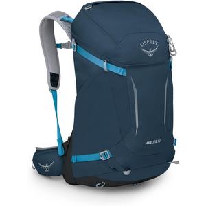 Osprey Hikelite 32L Lightweight Hiking Backpack - Durable Travel Daypack with Rain Cover for Men and Women, Atlas Blue, S/M
