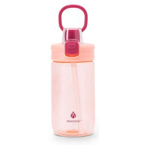 Manna™ Plastic Push Bottle - Pink, 18 oz