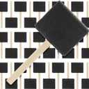 US Art Supply 3 inch Foam Sponge Wood Handle Paint Brush Set (Super Value Pack of 30 Brushes) - Lightweight, Durable and Great for Acrylics, Stains, Varnishes, Crafts, Art