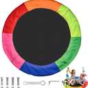 HeyZoo Tree Swing Replacement Cover 40 Inch, Saucer Swing Replacement Fabric with Tools, Round Saucer Swing Seat Cover, 900D Oxford Fabric, Colorful