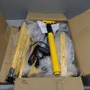 32000 Lumen LED Work Light with Stand & Remote, 4-Head 280W Portable Tripod Light with 16.5FT Cord, 3000K6000K Adjustable, Waterproof Light for Indoor & Outdoor Job Site Workshop Construction