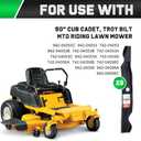 50 inch Mower Blades for MTD Cub Cadet 942-04053C RZT50 LT1050 LTX1050 LTX1050KW LGT1050 Troy Bilt 50" Deck Riding Mower Zero Turn Replace 742-04056 942-04056 (6 Point Star)