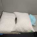 Cooling Pillow Queen Size Set of 2, Adjustable Bed Pillows for Sleeping, Luxury Shredded Memory Foam Pillows 2 Pack,Soft Yet Supportive Firm Pillow for Side,Back,Stomach Sleepers,Gifts for Hot Sleeper 