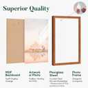 12x18 Frame, Distressed Farmhouse Wood Texture Poster Frame | HD Plexiglass, Horizontal/Vertical Hanging, Teak Wood Grain, 1Pack