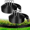4 Inch x 100 FT Landscape Edging, Garden Edging Borders with 100pcs Upgrade Stakes, Flexible No Dig Plastic Garden Border for Lawn, Landscaping, Flower Beds, tree and Yard