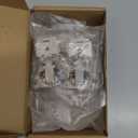 Furniware 10 Pieces 1/4" Small Overlay Concealed Face Frame Hinges, 105 Open Angle 4 Level Soft Close Screw On Compact Cabinet Hinge,for Face Frame Door, Soft Close On/Off Switch, Self Closing