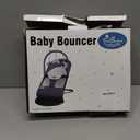 Portable Baby Bouncer Seat for Infants, 0-18 Months, 3 Modes of Use with Rocker & Stationary Options, Ergonomic Infant Chair with Hanging Toys Grey