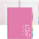 Rileys Academic Planner 2025-2026, Daily, Weekly & Monthly Planner, July 2025 - June 2026, Student Notes Pages, Twin-Wire Binding, Weekly Agenda for School & Work (8.5 x 11-Inches, Pink, Classic)