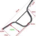 Riser Handlebar - Great for Child Mountain, Road, and Hybrid Bikes - Multiple Rise Options (Silver, 22.2mm)