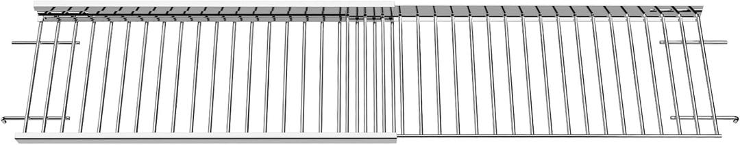 Uniflasy Universal Grill Warming Rack 20.6''- 32.08'', Top Grill Rack fits for Nexgrill, Dynaglo, Cuisinart, Monument 4/5 Burner Grill, Stainless Steel Upper Rack for Nexgrill Gas Grill Replacement
