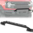 Bull Bar Grille Brush Guard with Light Bracket Compatible with 2021 2022 2023 2024 Ford Bronco (fit Modular Steel Front Bumper ONLY), Off Road Front Bumper Rack Rock Push Bar (2/4 Door, Black)