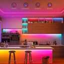 Lamomo RGB Neon LED Strip Lights, 16.4Ft Led Neon Rope Lights with App Remote Control, Music Sync, Indoor IP65, Waterproof, Flexible DIY Lights Design for Bedroom, Living, Gaming Room, Party Decor