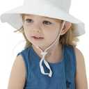Baby Sun Hat Toddler Bucket Hats Summer Sun Protective Kids Beach Hats Wide Brim Outdoor Camping Hat for Boys Girls