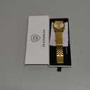 JIANDUN Fashion Business Mens Black Watches Simple Waterproof Stainless Steel Strap