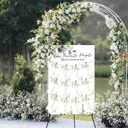 Pinkunn Greenery Wedding Seating Chart with Easel Display Stand 15.8 x 23.6 Inch Greenery Wooden Rustic Seating Chart Board Please Find Your Seat Sign for Baby & Bride Shower Wedding Sign Decor, Large
