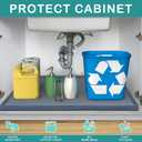 URMONA Waterproof Silicone Under Sink Mat 22'' x 14'' Shelf Liner for Kitchen and Bathroom, Cabinet and Counter Protector, Storage and Organizers, Litter Mat, Pet Cat Puppy Essentials(Brown )