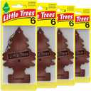 LITTLE TREES Car Air Freshener | Hanging Tree Provides Long Lasting Scent for Auto and Home | Leather, 24 Air Fresheners