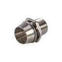 LED Holder, 5mm Light Emitting Diode Bezel for Panel Mount Display Socket Base, 50 pcs Silver Color Thread Mount Size 8mm