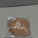 SUUKSESS Women Double Lined Fitted Basic Tee Crew Neck Short Sleeve Y2K Crop Top (Medium, Taffy)