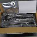 Creso hom Narrow Side Table with Charging Station and LED Light, End Table with 1 Fabric Drawer, Skinny Nightstand with USB Ports & Type-C, Slim Bedside Table for Bedroom, Living Room, Rustic Brown