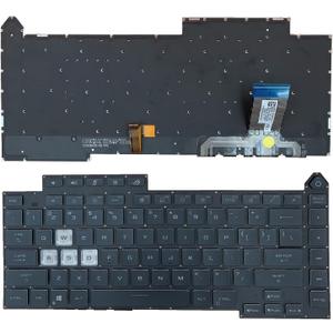 Laptop Replacement US Layout Colorful Backlight Keyboard for Asus Rog Strix G15 G513 G513Q G513QM G513QY G513RC G513RM G513RW G513QR G513QE G513IM G513IE G513IC 0KBR0-4810US00