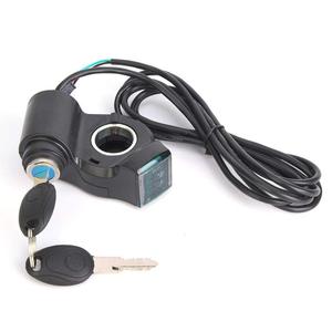 Power Switchs Handlebar Control Switch Digital Voltage Display Thumb Throttle Switchs with Key Lock Riding