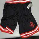 Ultra Game Men's NBA Official Soft Air Mesh Ultimate Basketball Shorts - OG Fit (Large, Black)