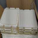 LAMU 3 Pack Lazy Susan Organizer Turntable for Cabinet, Pantry Organizers and Storage, Rotating Condiment Organizer for Kitchen, Table Top, Fridge, Countertop, Spice Organization, 9.25'' 10.6'' 12''